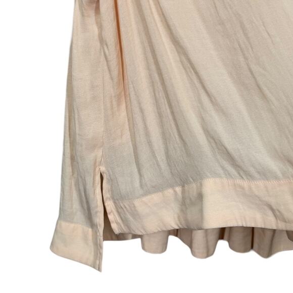 Free People Darcy Super V Top Pearl XS Sleeveless Oversized Pleated Boho Casual - Picture 6 of 8